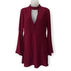 SOCIALITE BELL SLEEVES DRESS